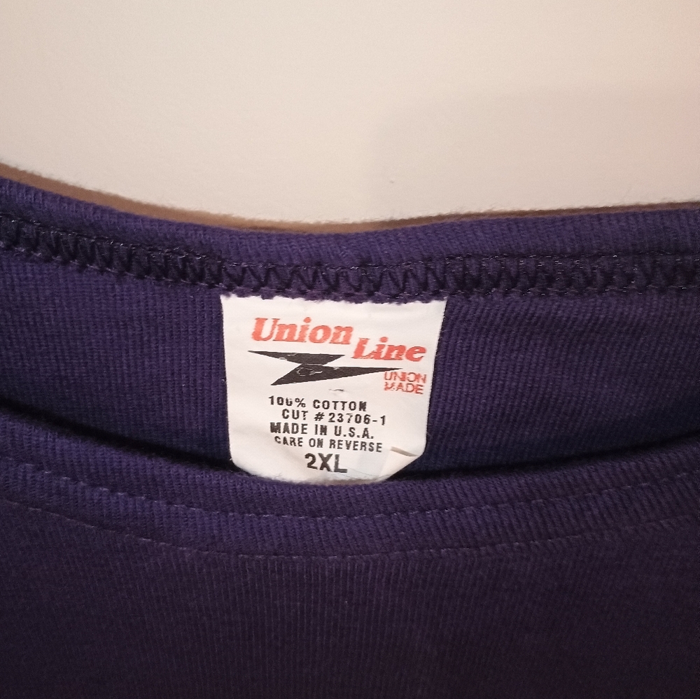 Gildan Vintage Navy Women's Union T-shirt - Picture 3 of 6